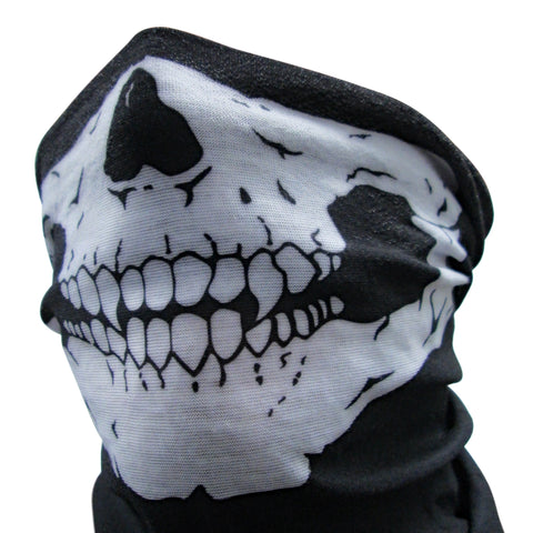 Skull Face Neck Sleeve-Apparel, Goods, & Gear-HellBend Custom Cycles